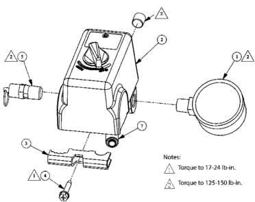 Manifold Diagram and Parts List for PXCMLC3706056 Type 1 Porter Cable Compressor